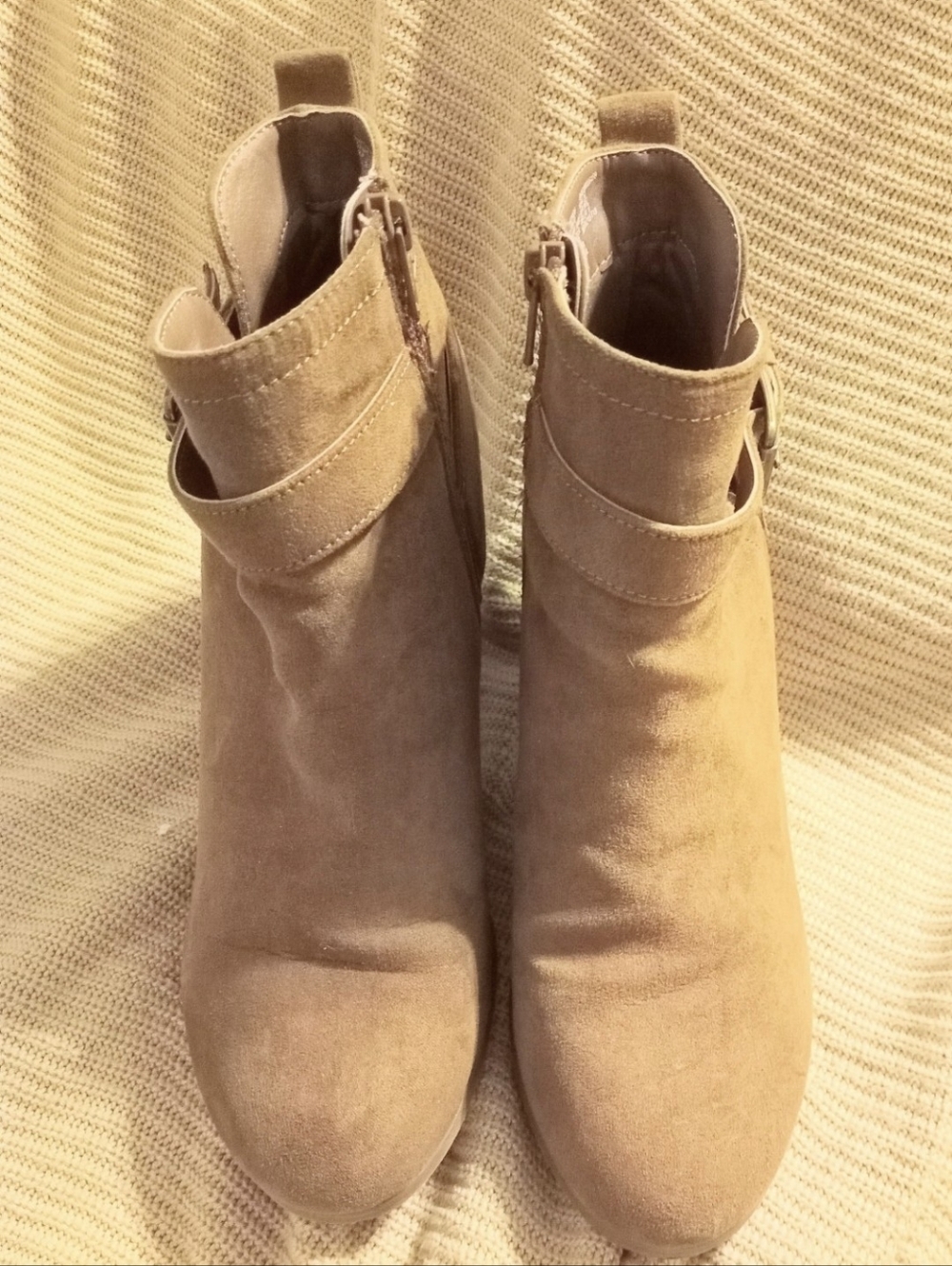 BN Tan Suede Ankle Booties